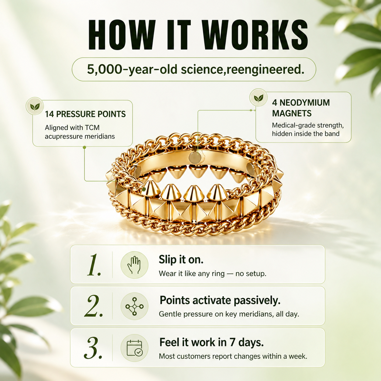 DAFEILA® Signature Magnetic Wellness Ring