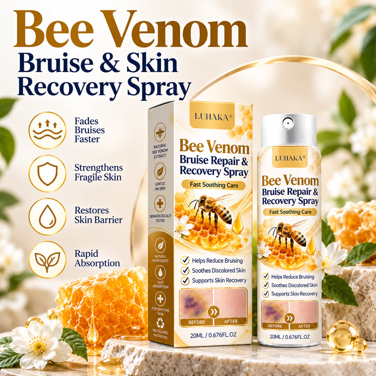 LUHAKA® Bee Venom Bruise Repair & Recovery Spray