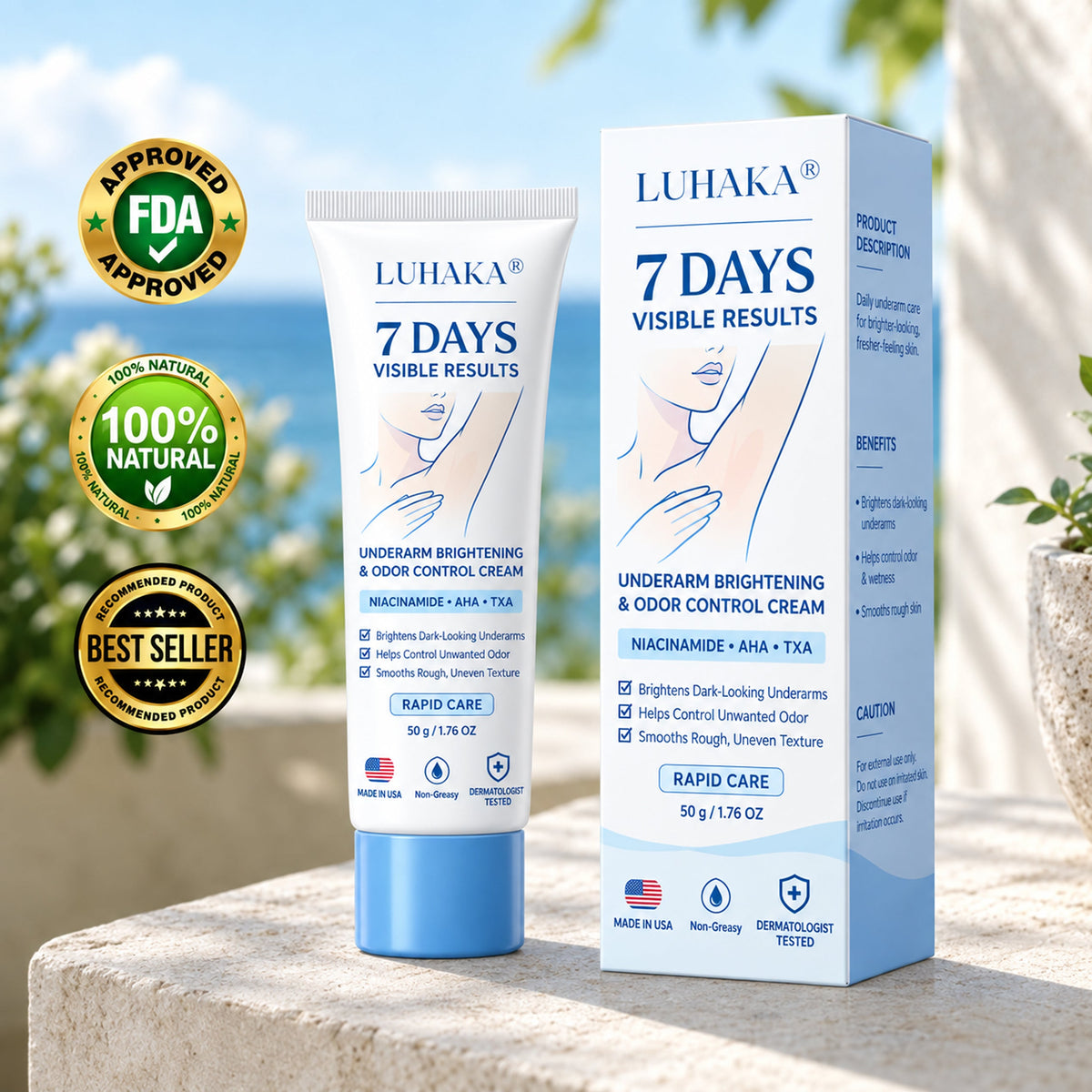 luhaka® Underarm Brightening & Odor Control Cream