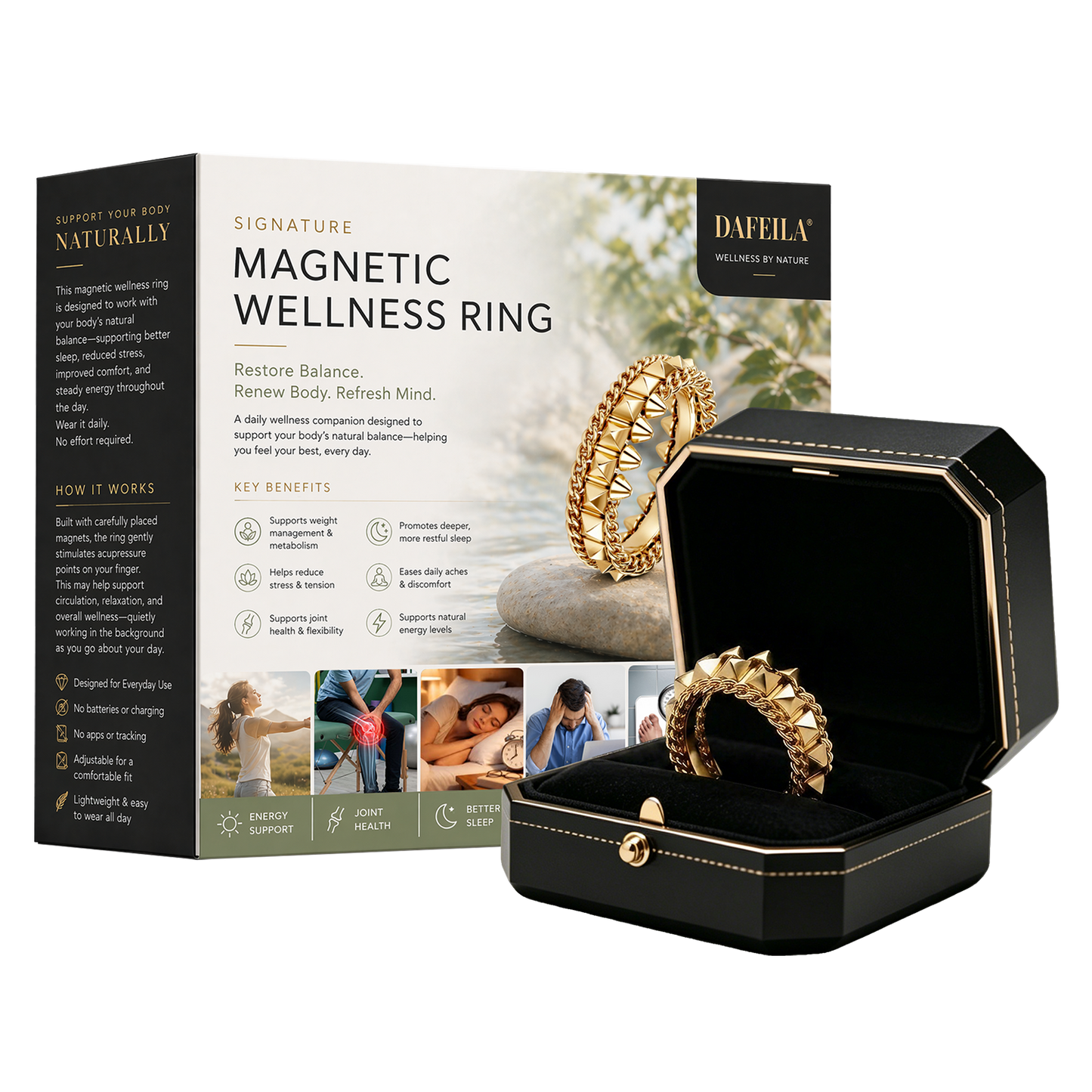 DAFEILA® Signature Magnetic Wellness Ring