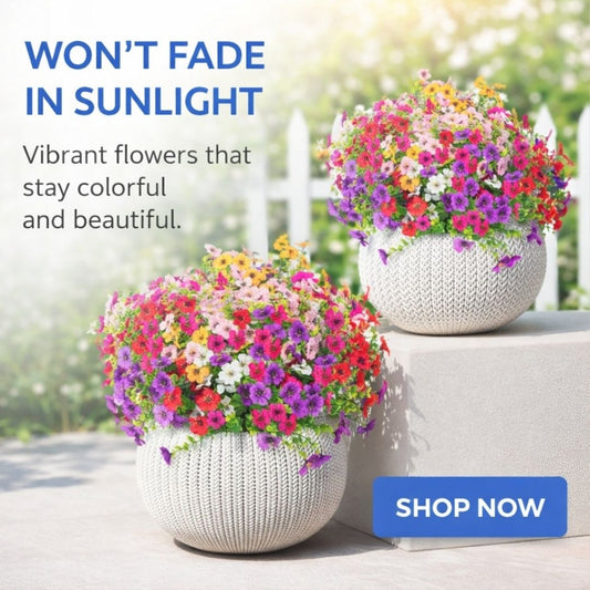 🎉 Last Day Sale 50% OFF🎉Realistic UV-Resistant Outdoor Flowers – Zero Maintenance