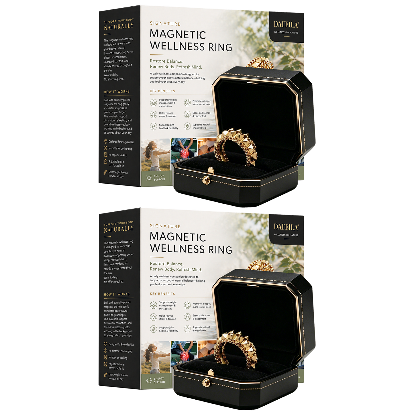 DAFEILA® Signature Magnetic Wellness Ring
