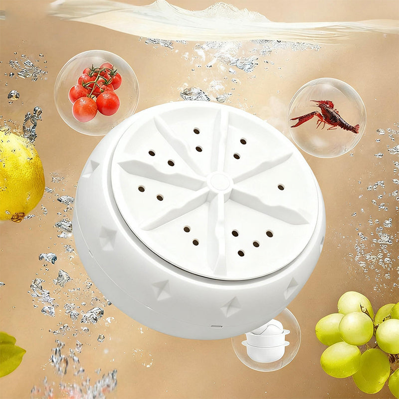 🍇🍅Effortless Vortex Fruit & Vegetable Washer – Removes Pesticides, BPA-Free & Easy-Clean Design 💧