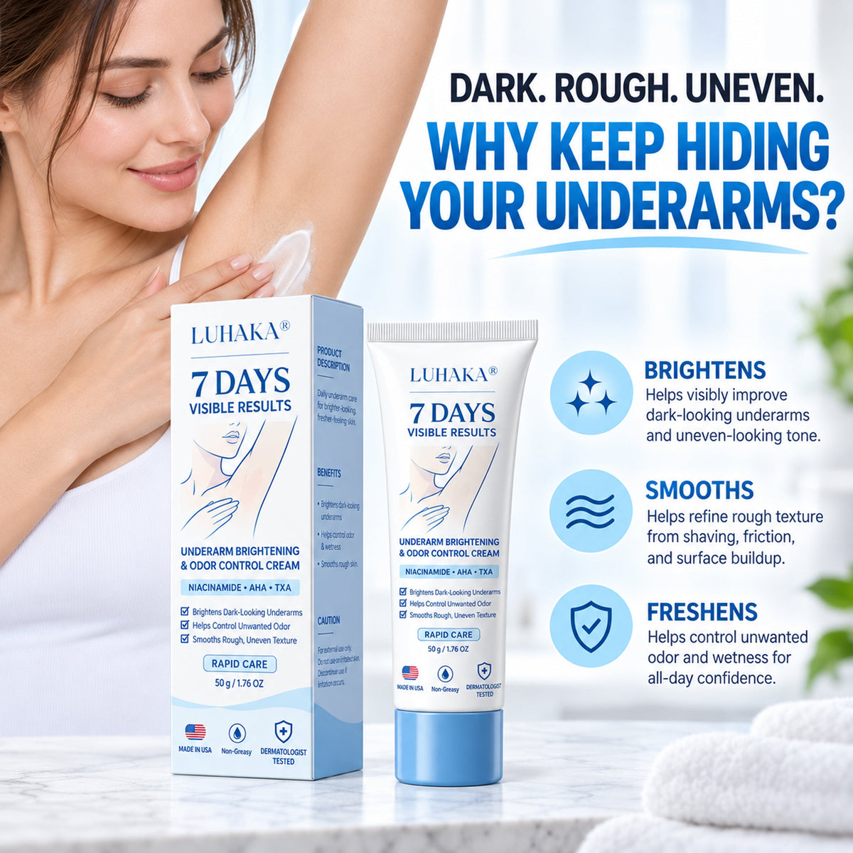 luhaka® Underarm Brightening & Odor Control Cream