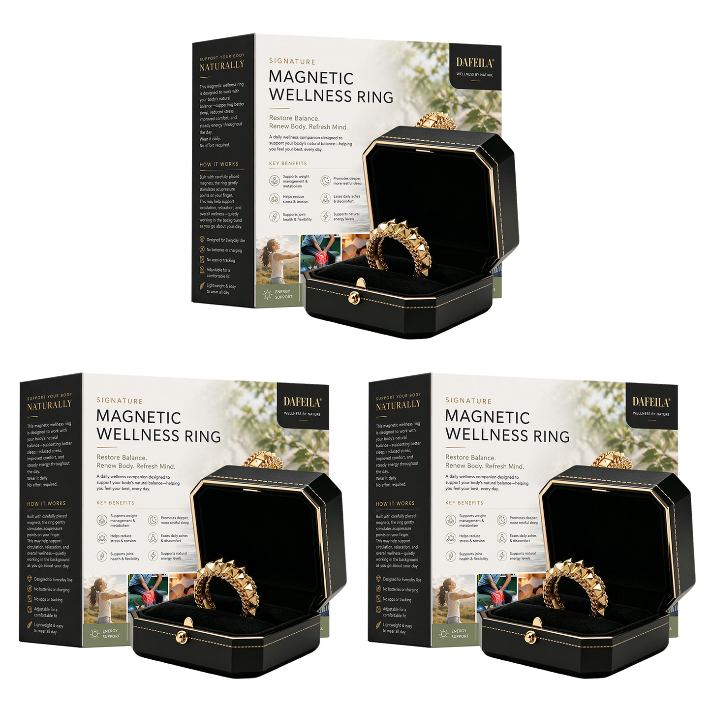 DAFEILA® Signature Magnetic Wellness Ring