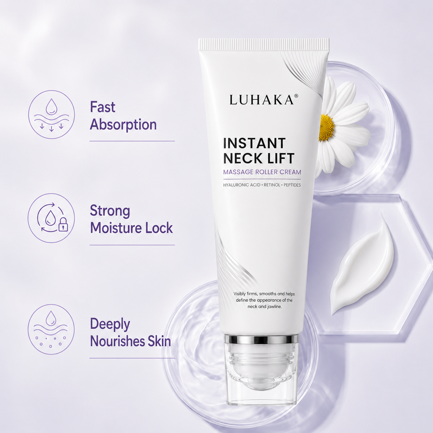 Luhaka® Instant Neck Lift Massage Roller Cream