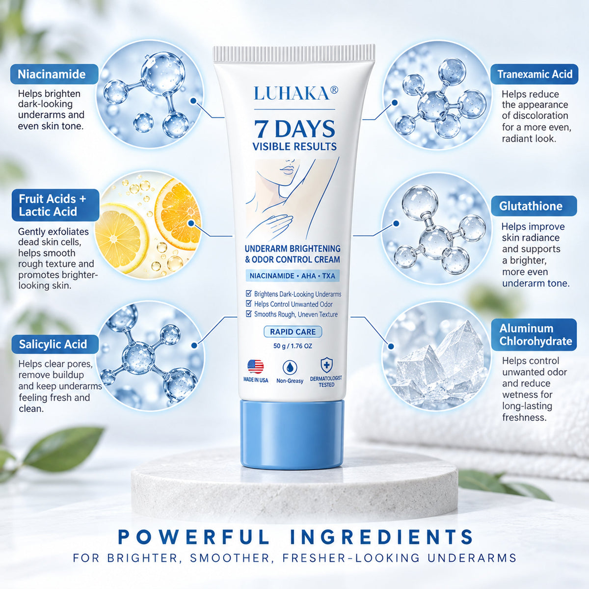 luhaka® Underarm Brightening & Odor Control Cream