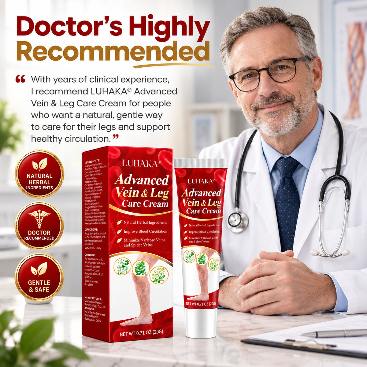 LUHAKA®Advanced Vein & Leg Care Cream