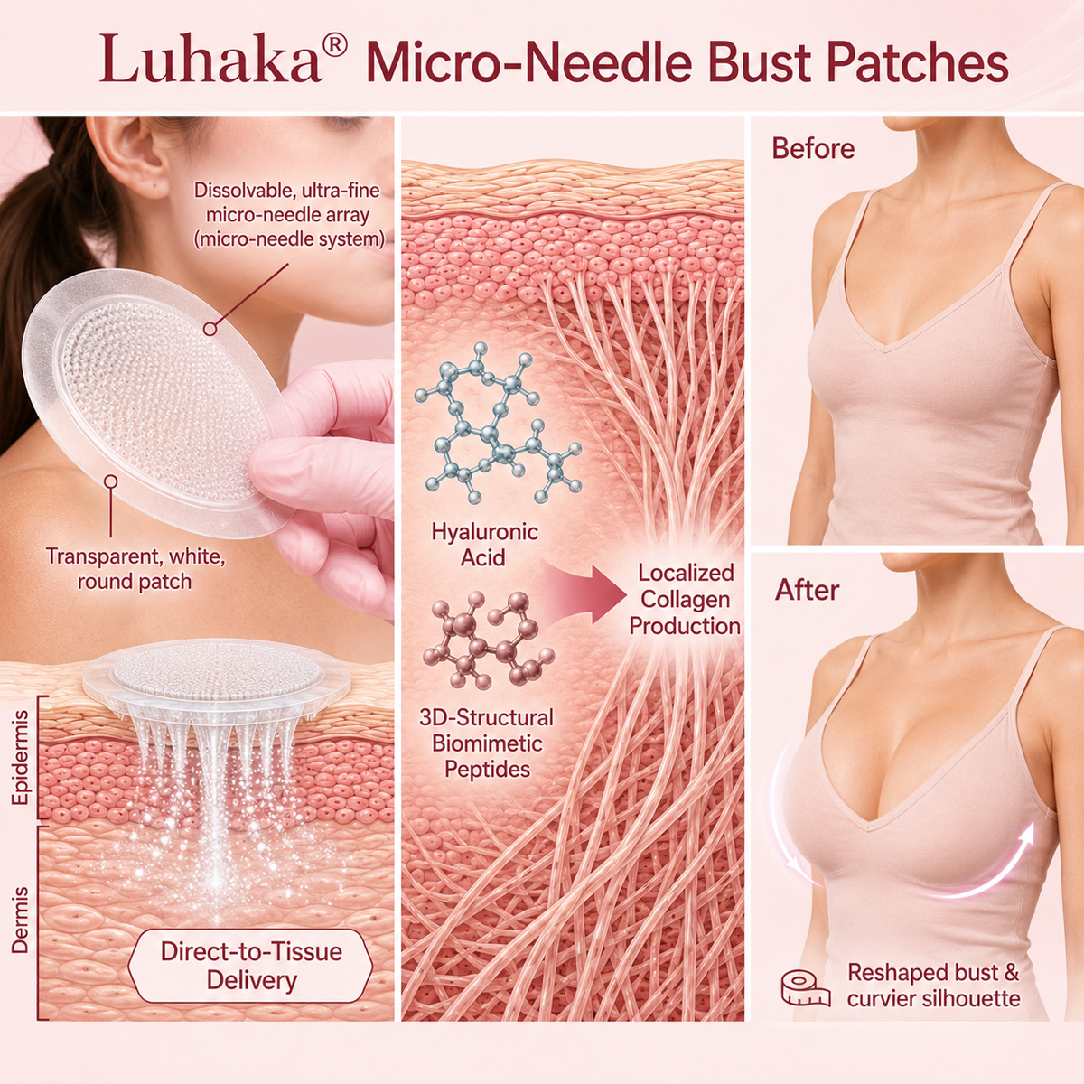 Luhaka® Micro-Needle Bust Patches 🔥