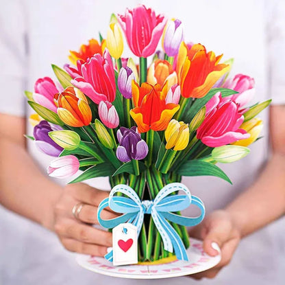 🌸 3D Forever Flower Pop Up Card for Mother’s Day Jumbo Size