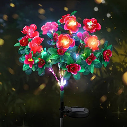 🌸✨ EverGlow Memorial Garden Bloom Lights – Featuring Ultra-Realistic Artificial Petals, Solar-Powered & Weatherproof🏡🌪️