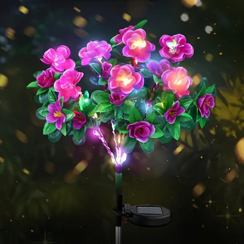 🌸✨ EverGlow Memorial Garden Bloom Lights – Featuring Ultra-Realistic Artificial Petals, Solar-Powered & Weatherproof🏡🌪️