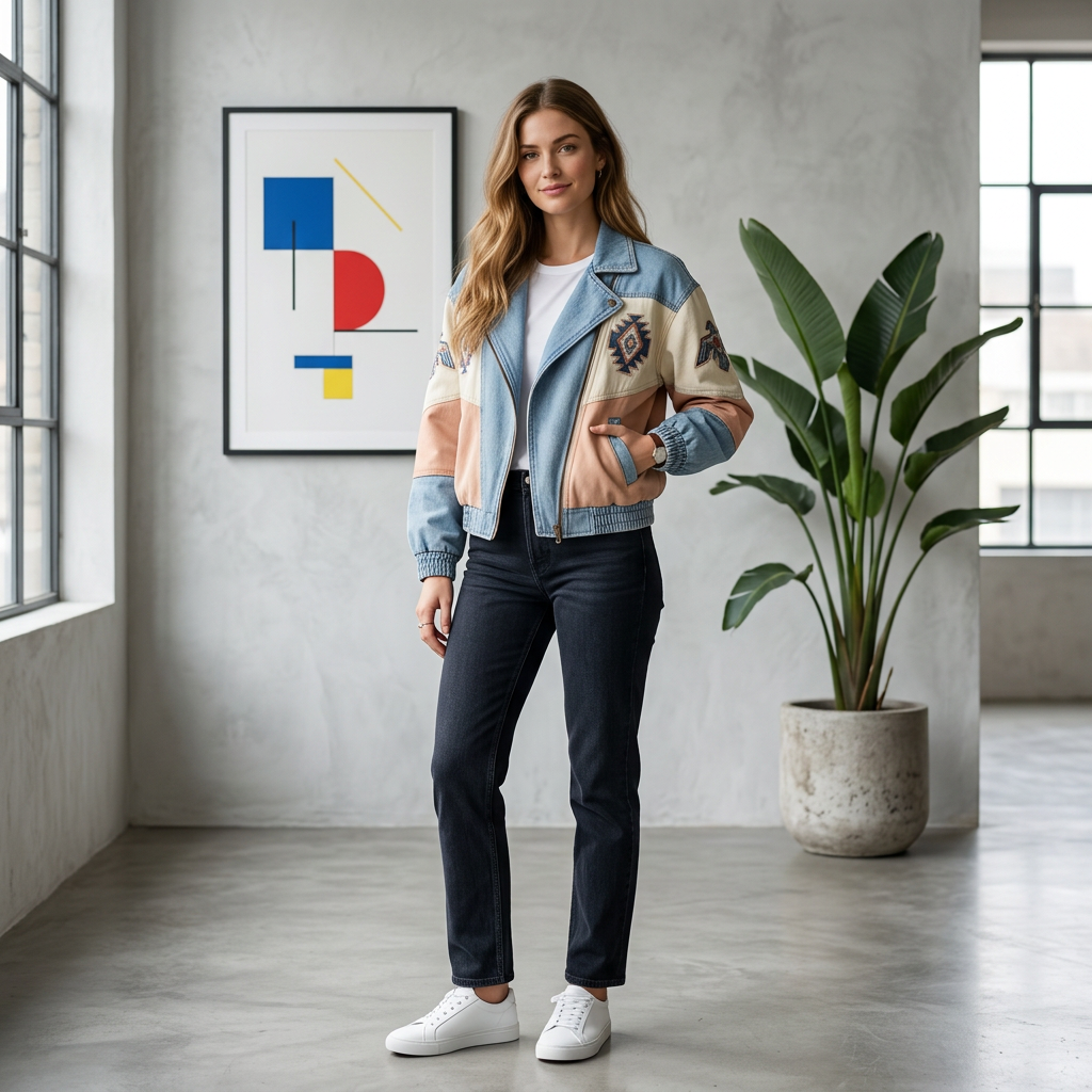 The Western Heritage Piece – Denim & Embroidery Collection