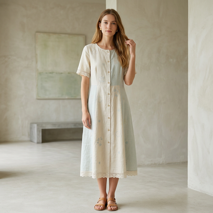 The Linen Blend Dress