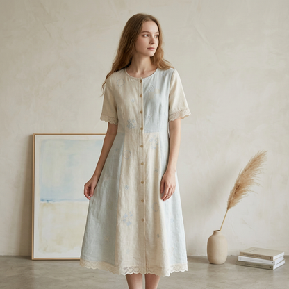The Linen Blend Dress