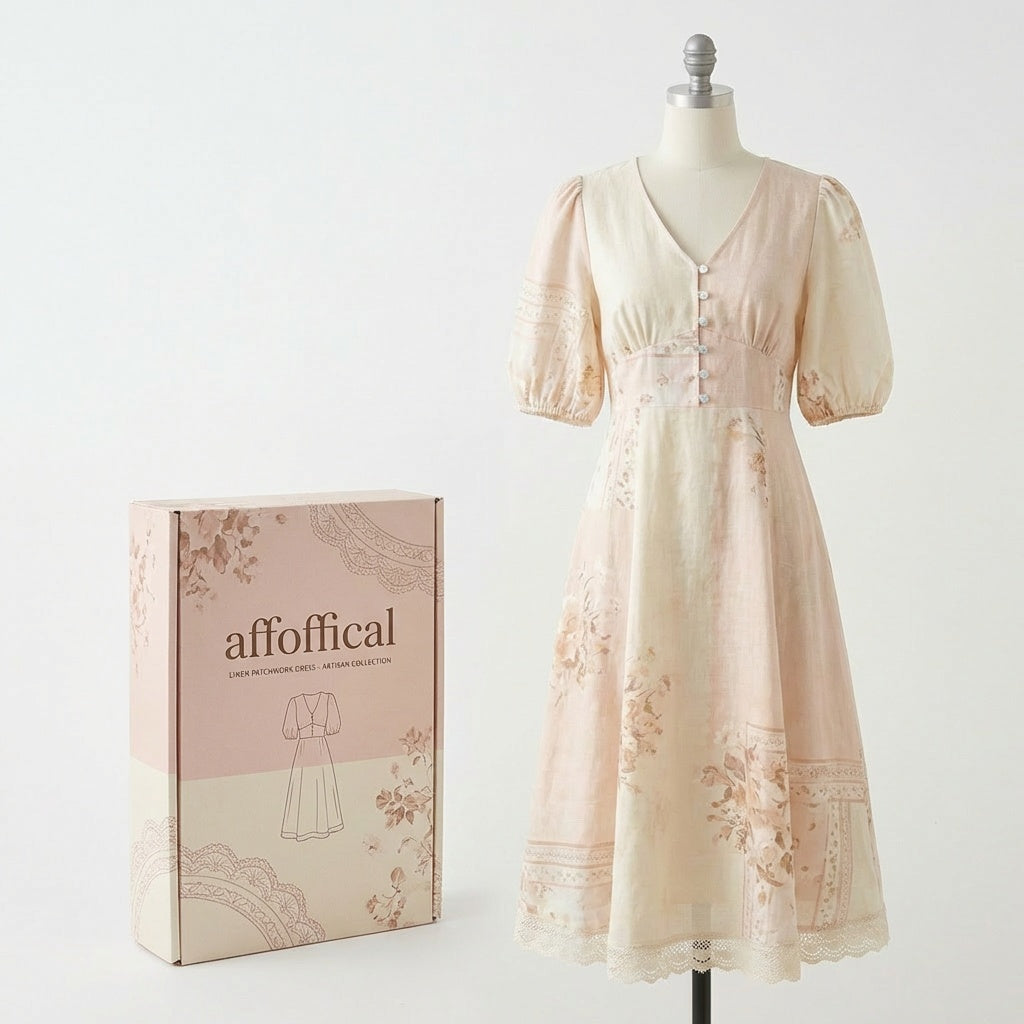 The Linen Patchwork Dress – Artisan Collection