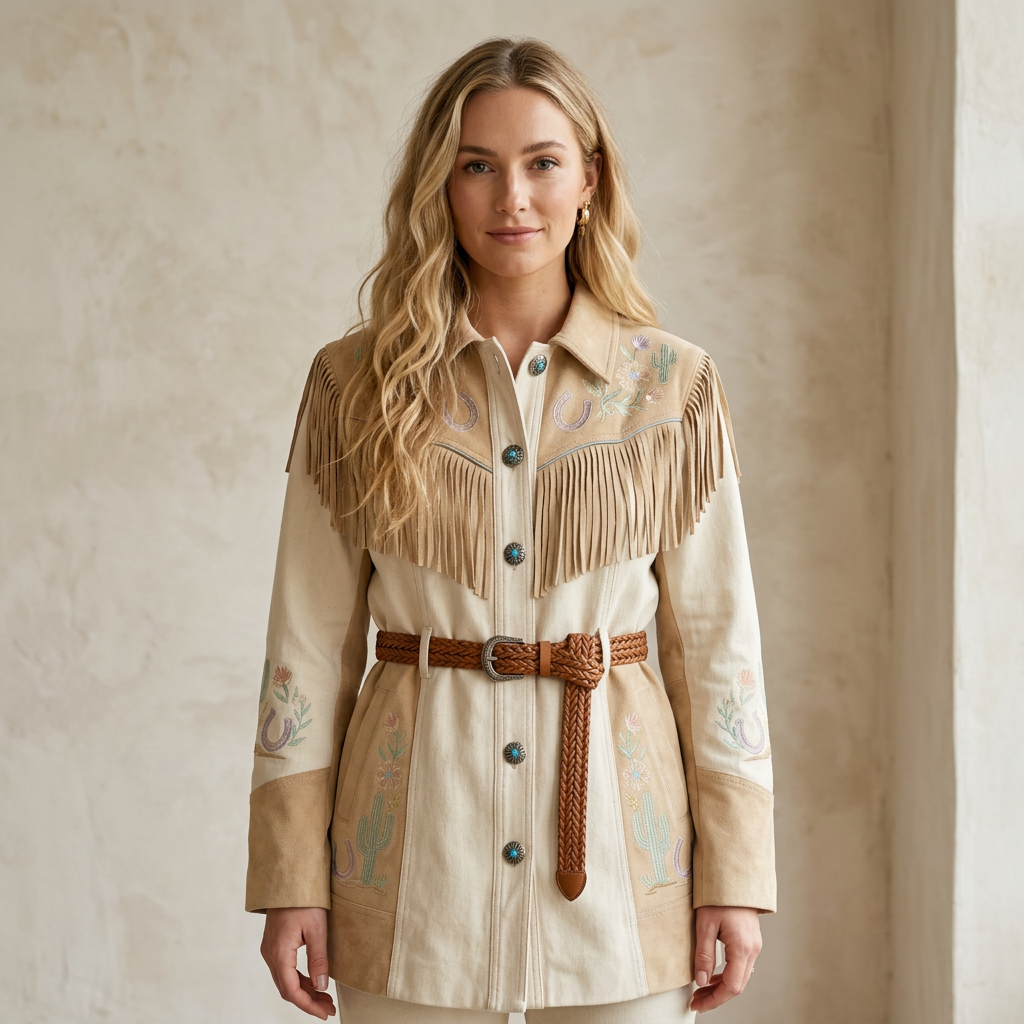 The Western Heritage Piece – Suede & Embroidery