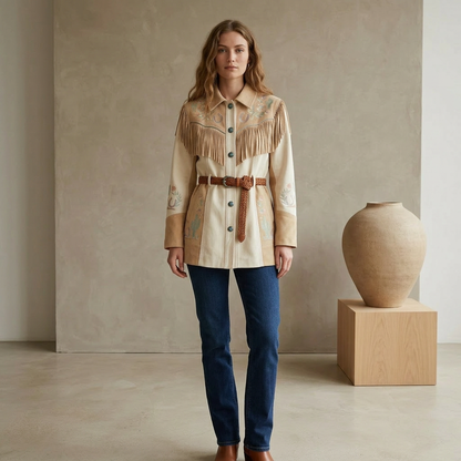 The Western Heritage Piece – Suede & Embroidery