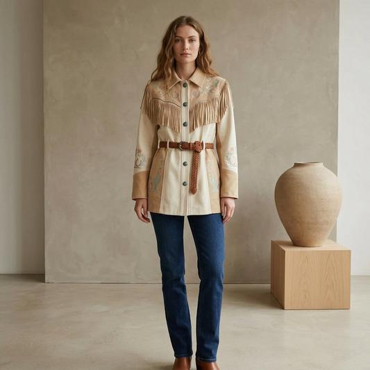 The Western Heritage Piece – Suede & Embroidery