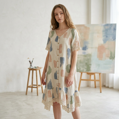 The Linen Artisan Dress