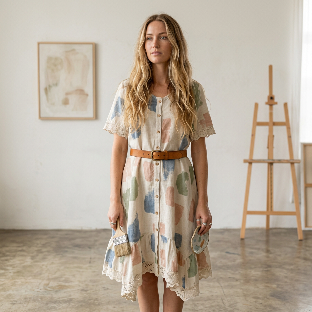 The Linen Artisan Dress