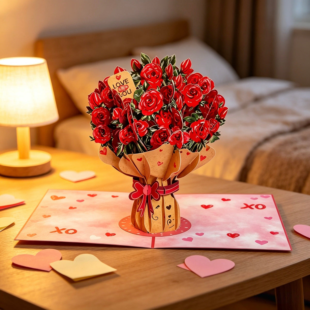 🌸 3D Forever Flower Pop Up Card for Mother’s Day Jumbo Size